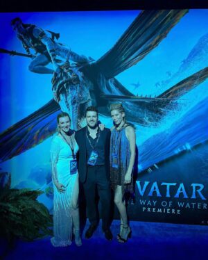 Alicia Vela-Bailey Instagram - So stoked for the world to see this film! It’s been a long time coming, but it’s totally worth the wait. So proud and honored to be able to share this night with my family and avatar family. Congratulations to everyone! 💙💙💙💙💙💙💙
.
.
.
#avatarthewayofwater #avatar #avatarfamily #thewayofwater #family #love #pandora #dejablue