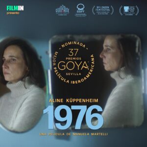 Aline Küppenheim Instagram - #1976 fue nominada a Mejor Película Iberoamericana en los Premios Goya 2023 @academiadecine

¡Muchas felicitaciones a todos quienes fueron parte de la realización de la película! 
Esto es un gran orgullo para todos nosotros y para nuestro cine. 🇨🇱❤️

¡Amig@s en Chile, no se pierdan #1976, ÚLTIMA SEMANA EN CINES!
Revisa los horarios y salas en @marketchile

@enfilmin @madavenuepr @academiacinechile #ManuelaMartelli @aline_kuppenheim @cinestacion @woodproducciones @magma.cine  #cinechileno #cineargentino @cinemachile @culturas_cl
