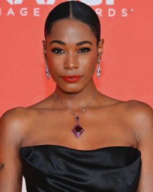 Alise Willis Instagram - Thank you @naacpimageawards and @bet for a night to remember!

Surrounded by black excellence✨
The energy was magnetic.

Hair: @prettyfabhair 
Makeup: @courtney_andrea_ 

#naacpimageawards #bet #awards #awardseason #naacp #black #blackexcellence #actress #chic #glamour #glam #ponytail #redcarpet #yellowcarpet #jewels
