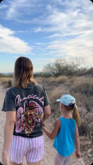Alison Lohman Instagram - desert hiking with gratitude.