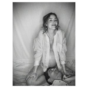 Alison Luff Instagram - 2 weeks ago we were talking to my belly everyday… Matthew would Om and tell Levi how excited we were for him to join us. Now when we are changing diapers or he is fussy with gas we Om and it consoles him. 🥹 (at least for a moment.)
