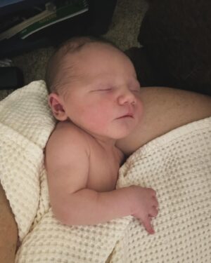 Alison Luff Instagram - Saturday, January 6, 2024 at 10:09 pm our son Levi Stone Magnusson (7lbs 15oz and 20 1/2 inches) joined us Earthside via waterbirth. My body is sore but my heart is overflowing with an unimaginable kind of new love. Childbirth was the most transformative, overwhelming experience that truly took a village. (more on that later.)
All 3 of us are finding our way and soaking up every second. There are several people to thank but for now it’s back to cuddles, rest and baby gazing.