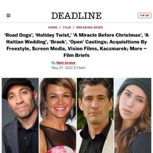 Alix Schwartz Instagram - My first Deadline article! I’ve always wanted to post one of these and now I can finally check this off the bucket list. So thrilled to have worked with such an amazing cast and crew. We truly became a little family, on and off the screen. I’m proud of how hard we all worked and I cant wait to share it with everyone one day:) 

#Braek #deadline #filmarticle #bts #moviemagic #makingamovie #moviemaking #movie #production #filmproduction #filmcommunity #lookmaimadeit #breakingnews 

I added our little photos cause I’m That girl. 🙈