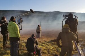 Alix Schwartz Instagram - A Thousand Suns is finally out! 5 years in the making and what a journey. This was the most epic filming experience through ice, snow, rain, volcanic rocks, and squishy moss. I’m eternally grateful to @macgregor.works and @adriasiudeolaso for giving me this opportunity and taking me on this adventure. It truly was a team effort and I will never forget the day we filmed in the frozen grasslands of Iceland and I cried through the first take cause it was so beautiful and I was so cold my bones hurt. I couldn’t have done it without my warm-up crew laying on top of me between takes to keep me from freezing. — And I had the BEST TIME!! 

I would do this again a thousand times over. 

#athousandsuns #scifi #bts #moviemagic #behindthescenes #moviemaking #iceland