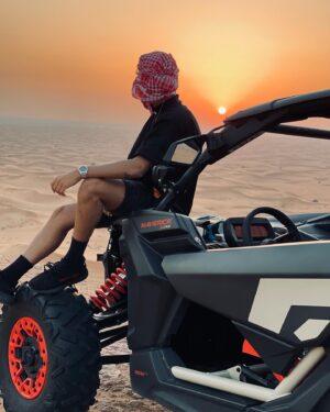 Allan Guedj Instagram - Riding in the desert💥
Merci à @desertsquaddxb 🔥🙏