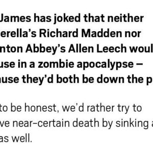 Allen Leech Instagram - Oh really @lilyjamesofficial is that so. Extra pinches when I see you next. How very dare you.