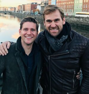 Allen Leech Instagram - Happy 40th Birthday to one of the best and my bestie! 
A rock solid mate, hewn from Australian granite, one of the kindest, caring and loving people out there.
Welcome to club 40!