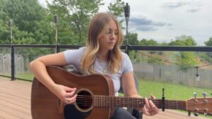 Allie Gonino Instagram - Wrote this one during my first visit to @elcosmicomarfa several years ago with my mom. Her mother’s name was Geneva, who passed away before I was born. When we settled into our little trailer, I noticed the Bluetooth player was made by @genevalabofficial, and pointed it out to her. She’s always giving us little God winks when we’re sharing special memories together, which is pretty cool. My mom’s sister’s name was Jo. She died of brain cancer when she was just 43. This is an ode to them and all of us just trying to make our ways in the world. We’re all stars in our own rights. We’re quite literally stardust and water, in perpetual motion, even in stillness. The studio version of this one will be out soon. Until then, I hope you enjoy the acoustic version 👽 #ElCosmico #NewMusic #acousticmusic