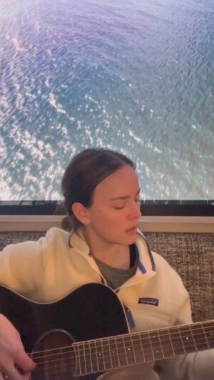 Allison Miller Instagram - The last month has been filled with illnesses both human and canine and injuries of all sorts- a real cornucopia of horrors over here. One great big shining light was hearing @adriannelenker lecture on songwriting every week. I will try not to kowtow too deeply for fear of yet another physical malady BUT. Adrianne is magic. The @school_of_song offers so much goodness all the time with musical heroes casually tossing out genius via Zoom. I wrote a few songs and decided to put this one up because I kind of like it and the screen saver on our projection screen was giving its all. Inspired by a photograph, we did some free writing, tuned the guitar to an unfamiliar tuning, and went to town for a few days. And yes I absolutely ripped off a Brautigan poem.