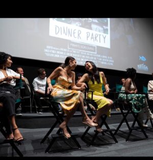 Allison Paige Instagram - Simply the best night of celebration, conversations, and creative powerhouses in a full theater! What a special group of humans I got to play with. 
We did that @dinnerpartymovie and it’s pretty fkn beautiful ✨✨