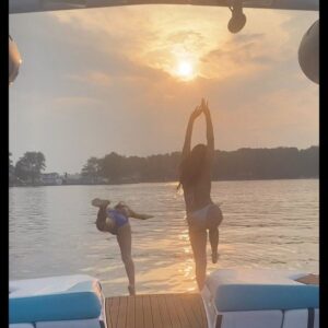 Allison Paige Instagram - 📍Big Crooked Lake
.
Sunsets, strong women, and bushes in the midlight 😜