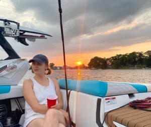 Allison Paige Instagram - 📍Big Crooked Lake
.
Sunsets, strong women, and bushes in the midlight 😜