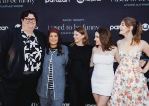 Ally Pankiw Instagram - Thank you @utopiamovies and @wearepartizan for the gorgeous LA premiere of @iusedtobefunnymovie and all of my loves who made it so special. But especially my Brooke and my Sam @treaclychild @olgapetsa 💕💕💕🎟🎟🎟 And thank you to everyone who’s been supporting the film and buying tickets! I can’t stop crying!