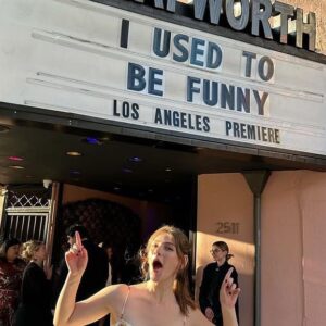 Ally Pankiw Instagram - Thank you @utopiamovies and @wearepartizan for the gorgeous LA premiere of @iusedtobefunnymovie and all of my loves who made it so special. But especially my Brooke and my Sam @treaclychild @olgapetsa 💕💕💕🎟🎟🎟 And thank you to everyone who’s been supporting the film and buying tickets! I can’t stop crying!