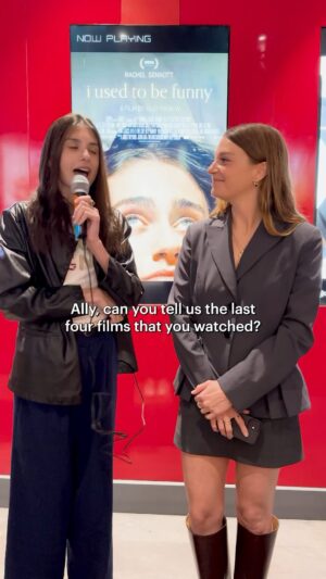 Ally Pankiw Instagram - Last Four Watched | Season 2 Episode 22 🎤

In this week’s episode, @lauren_brodauf catches up with I Used to Be Funny writer and director Ally Pankiw at the @quadcinema to chat about her last four watches. 

I Used to Be Funny is in US theaters now via @utopiamovies.

📹: @danababy97
✂️: @joshxmoff

#LastFourWatched
#LetterboxdFriday