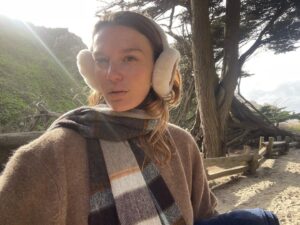 Ally Pankiw Instagram - some people think the new year happened on Jan 1 but they are mistaken and it actually happened just last week in the woods in big sur 🌊🌲🖊❄️
