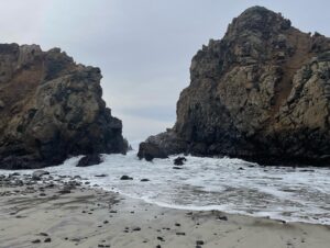 Ally Pankiw Instagram - some people think the new year happened on Jan 1 but they are mistaken and it actually happened just last week in the woods in big sur 🌊🌲🖊❄️
