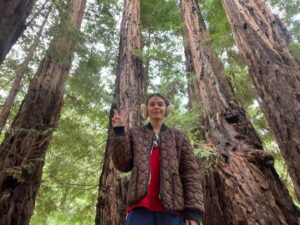 Ally Pankiw Instagram - some people think the new year happened on Jan 1 but they are mistaken and it actually happened just last week in the woods in big sur 🌊🌲🖊❄️