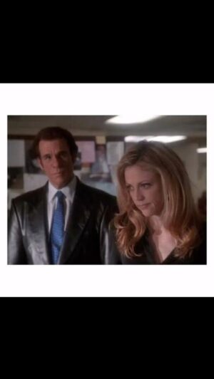 Ally Walker Instagram - @robertdavi  and I in PROFILER in the ‘90’s ❤️😘