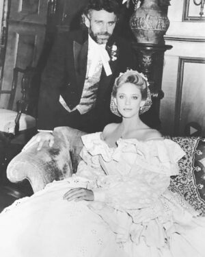 Ally Walker Instagram - Cain & Andrea attending Eden & Cruz’s wedding! #santabarbara 

#soapopera #wedding #soapwedding #scottjaeck #allywalker #tvseries #daytime #santabarbaratvseries #80stv