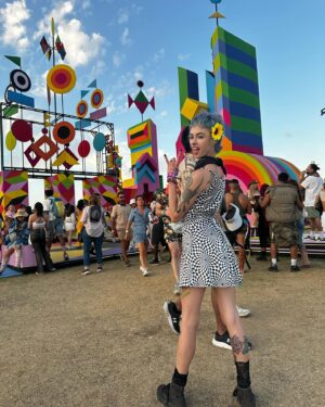 Alondra Excene Shields Instagram - Weekend 2 was SO FUN!
I worked opening shifts so I was able to hang out at night which was wonderful! Camping and working in the heat is always a challenge, but I’m proud of myself and how resilient I am! I kicked Coachellas ass! 😂
Looking forward to a few weeks of rest before heading to Vegas for EDC! 
Thanks again @thespiritualgoth for referring me to Just Squeezed and making this birthday month so memorable! 🖤♉️🤘🏽✨
•
•
•
•
•
#coachella #weekend2 #indio