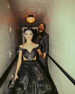Alondra Excene Shields Instagram - ✨33✨
In my wifey era! 💍🎂
A month ago I married my favorite person @evilmrq , and what better day to post some wedding photos than my birthday! 
🖤More to come 🖤
📸 @sk8orjuan 
Makeup @jennifercorona 
Hair @todays_project 
Dress by @rachelleappelle using @lumisonata_official 
Jewelry @hannahh.frost 
Flowers @deathbyflowers 
•
•
•
•
•
#33 #33birthday #bride #weddingday #draqinlove #wifeyera #theyosttheater