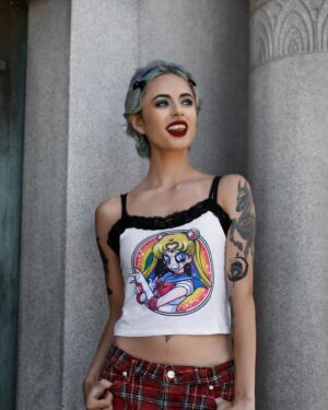Alondra Excene Shields Instagram - ⛓️ @_eyecandy ⛓️
Haven’t modeled for Eye Candy in YEARS! More of this please!!
📸 @mackenzielenoraphotography 
•
•
•
•
•
#veraseyecandy #eyecandy #cemetery #killerclownsfromouterspace #killerclowns #sailormoon