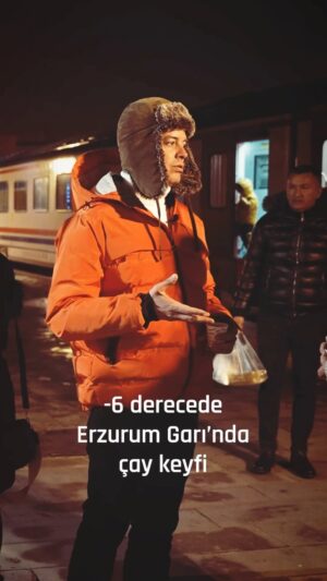 Alp Kırşan Instagram - Erzurum garına varınca sizi odun ateşinde çay keyfi bekliyor olacak, yürürken ellerinizi cebinize koymazsanız komik düşmezsiniz 😆 @ntv