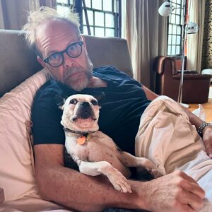 Alton Brown Instagram - Scabs and I can find no reason whatsoever to leave the safety of the bed. Good day to you. (Photo by @elizabethingramstudio who is also still in bed)