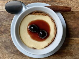 Alton Brown Instagram - You're thinking it's gonna be lumpy. But no. The curds dissolve, leaving a velvety lightness. I prefer it plain but one or two Luxardo cherries, with a bit of their syrup, wouldn't be a bad thing, if you happen to have a jar on hand.

#linkinbio #cheesecakeforbreakfast #proteincheesecake #altoneatsdessert