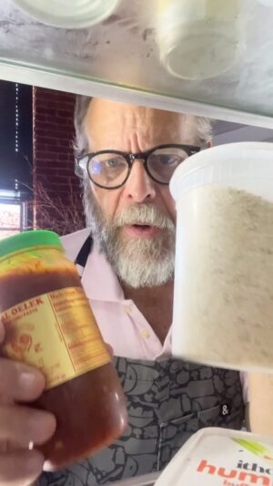 Alton Brown Instagram - What’s always in the fridge!