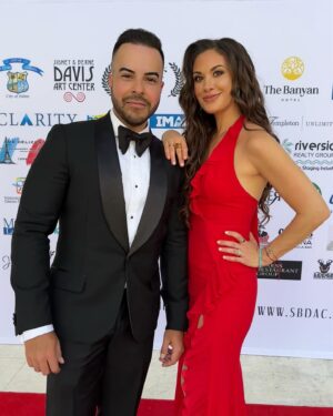 Aly Mang Instagram - 🎞️ An honor & joy to share our film, “The Beginning” @fortmyersfilmfestival ✨ 

Some snaps from the opening night red carpet… 
🚪Meet “Adam & Eve”🍎@thebeginning_shortfilm 🐍

• Thank you💄 @jaz.mua & 💁🏻‍♀️ @angelanicolemua •