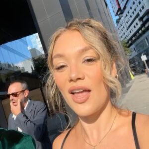Amalia Williamson Instagram - SO THIS WAS COOL. So thankful for the village of people that helped make this incredible show. And can’t wait for everyone to SEE IT. @briamackgetsalife premieres on Crave in October… @malay.hx and I absolutely did not follow the directions my phone barked at me and took a 2 minute Uber but that’s show biz baby!!!