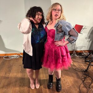 Amanda-Faye Jimenez Instagram - Finally getting around to June/Pride dump. So appropriately #femmefriday and appropriately Barbie Friday tbh because so many icons herein wowow!

🩷 lesbian flag nails
🩷 fangirling over performing with @kirstenvangsness at @sororitytheatre Waves 
🩷 First annual Disney Gays and Disney Adults Are Not The Same Thing But Yeah This Is The Best Night Of Our Lives Summit aka Disney Pride Nite
🩷 My heartthrob Poodle!!
🩷 Let’s Go Sparks (clap clap clap clap clap)
🩷 lesbian flag (inspired) nails
🩷 with one of my personal heroes and femme icon @guinevereturner signing her incredible memoir When The World Didn’t End
🩷 Peaches Pride @queerlybelovedsf 
🩷 my @ashashashashashashley 
🩷 Bratmobile show with my angels @kpepe and @samiterrestrial