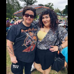 Amanda-Faye Jimenez Instagram - Finally getting around to June/Pride dump. So appropriately #femmefriday and appropriately Barbie Friday tbh because so many icons herein wowow!

🩷 lesbian flag nails
🩷 fangirling over performing with @kirstenvangsness at @sororitytheatre Waves 
🩷 First annual Disney Gays and Disney Adults Are Not The Same Thing But Yeah This Is The Best Night Of Our Lives Summit aka Disney Pride Nite
🩷 My heartthrob Poodle!!
🩷 Let’s Go Sparks (clap clap clap clap clap)
🩷 lesbian flag (inspired) nails
🩷 with one of my personal heroes and femme icon @guinevereturner signing her incredible memoir When The World Didn’t End
🩷 Peaches Pride @queerlybelovedsf 
🩷 my @ashashashashashashley 
🩷 Bratmobile show with my angels @kpepe and @samiterrestrial