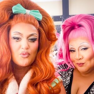 Amanda-Faye Jimenez Instagram - Obviously there were so many things that happened in the episode that couldn’t make it to tv in order to focus on the Queens and the competition. I still have so much to say about the experience filming Drag Race as well as what happened after the show aired, so stay tuned for that (if you want, idfk!) but I wanted to say a special thanks to my fellow lesbian makeover contestants @angieevansbutch and @lisachangadveja 😍😭

One of the things you didn’t get to see is how much fun we had filming together and of course the bts times in the trailer getting to know each other and the “waaait what are we doing again??” moments. I was so scared to put myself out there like this for a lot of reasons, but the first day in the parking lot when I saw Angie, who I’ve known for over a decade just from being a dyke about town in the L.A.-area, I was so relieved. It reminded me that in addition to queer fam, who we were absolutely among in all ways during filming - from our Queens to producers to PAs, everyone was so incredible to us - lesbian community specifically is home, instant family. Sorry to be dramatic, but none of us had ever done anything like this before and when it was over I truly felt like a changed person on a cellular level (for like 3 weeks lol) and I’ll be bonded with these two amazing women over that for the rest of my life! 

In addition to being a barista (however you want to say it) and co-owner of @wideeyesopenpalms, Angie is a beloved pillar of the Long Beach community, musician, and (duh) performer. Lisa is seriously one of the kindest people I’ve ever met and was incredible at pep talks, so her non-profit background was no surprise, but I loved learning that she’s a dyke on a bike aka motorcycle enthusiast and also a writer of children’s books, her most recent being “Chang’s Favorite Fruit.” And now, I feel so insanely lucky to call these two my Drag Sisters 4-Ever!

Special thanks to our producers Frankie @frankiehalleman and Julio @goforjsauce, who literally seemed to be doing 500 things but were always there when we needed them somehow?? Loved getting to know and hanging with both of you! 

🩷 @jimbothedragclown @thekandymuse @jessicawild