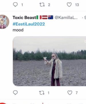 Amanda Hermiine Künnapas Instagram - Ma olen siin päevade jooksul vaadanud, et Dramanda tegi @eesti_laul -ul ikka korralikult contenti. Pidin parimaid pärle ikka teiega jagama ka 🤣 (Ühtlasi jõudis lugu ka spotify-sse) 💋