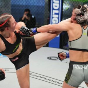 Amanda Leve Instagram - Last night was suppose to be fight night for me, but unfortunately, the universe had other plans. I wasn’t going to make a post, but I want it known that I was physically, mentally, & technically at my very best for the fight & the PFL tournament. I wasn’t able to be cleared medically due to something found on my MRA scan of my brain that is now looking like I will probably never be able to fight in MMA again. 
All I’ve known since I was a teenager was that I wanted to fight. I was disciplined & dedicated, so I hate that this is how my story is turning out. As happy as I am that I got to the professional stage, I feel like I was only getting started. It saddens me to think I’ll never be able to reach my full potential in the cage. And after seeing those fights last night, I know, without a doubt, I would’ve been one of the best women’s featherweights in the world. I’ll still train & grapple, but nothing will compare to fighting. 
I want to thank everyone who has helped me over the course of my mma career, the people who cheered for me, and to the @pflmma for giving me an amazing opportunity in my last two fights. 

#MMA #WMMA #fight #fighting #mixedmartialarts #professionalfighter #pro #profight #pfl #pflseason #punching #boxing #grappling #striking #strong #conditioned #winner #victory #training #gladiator #fightnight #pflmma #headkick #handraised