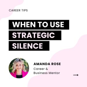Amanda Rose Instagram - I am a huge proponent of the power of silence. Of course there are many situations where it's important to fight to be heard, especially as a woman in business. But there is so much noise and pressure in today's world, we have forgotten that sometimes the best thing we can do is zip it 🤐

Silence can be very loud when used effectively. Assess each situation and figure out whether there's actually anything to be gained by engaging.

🔥 I'm passionate about helping women in leadership and business become more confident and fast-track their careers. If you're looking for some guidance, DM me or click the link in my bio to book in a mentoring session.

#silence #silenceispowerful #communicationskills #businessmentoring #careermentoring #womeninleadership #womeninbusiness #leadershiptips #leadership #careermentor #leadershipmentor #amandarose #bosslady #leadershipadvice