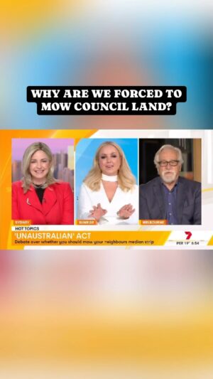 Amanda Rose Instagram - Is it un-Australian for people not to mow a neighbours section of the medium strip? 

I think the question should be WHY are homeowners having to mow a strip of land that the council owns? 

Isn’t that why people pay rates?

#Council #LocalGovernment #MowingTheLawns #Australia #Aussie #WTF