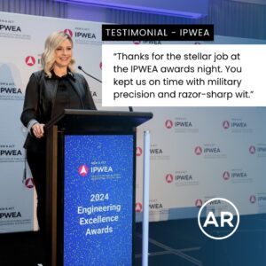 Amanda Rose Instagram - I had the honour of MCing last month's @ipwea Engineering Excellence Awards. It's always a pleasure to help these nights go smoothly and ensure everyone has a great time 🎉

If you or your organisation are looking for an MC or speaker for an upcoming event, DM me for a chat or learn more about my speaking services via my website (link in bio).

#mc #events #womeninleadership #womeninbusiness #keynotespeaking #leadership #workshops #amandarose #bosslady #keynotespeaker #careermentor #careerwomen #leadershipmentor