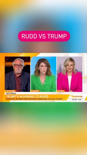 Amanda Rose Instagram - Interesting how it’s ok for Rudd to say Trump was “the most destructive president in history” but not ok for Trump to say Rudd isn’t the brightest bulb. 

Today on @sunriseon7 I helped clarify a few things.

#rudd #trump #auspol #uselection #trump2024