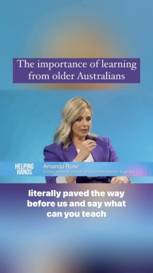 Amanda Rose Instagram - Earlier this month on @9gem I joined the panel on @helpinghandstvau to talk learning from older Australians.

I feel that we’ve forgotten the value of learning from those that came before us. There is so much wisdom to be gained from listening to people who have been there and done that, and doing so will probably save you some time and tears!

We work best when there is an exchange of knowledge and perspective between generations. New ideas informed by the wisdom of experience is a powerful combination 💡

Catch the replay online at @9now 📺

#helpinghandstvau #helpinghands #womeninbusiness #womeninleadership #compassion #changemakers