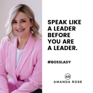 Amanda Rose Instagram - If you are an aspiring or upcoming leader, don’t forget that the language of leadership is a very powerful tool if you want to be recognised.

👩‍💼 Even before you’re in a leadership position, pay attention to how you talk about yourself and how you speak to others. Leaders don’t say “I, maybe and if”, they say “we, yes/no and let’s do it”.

This takes practice, and like a muscle the more you use this language the more natural it will feel.

If you think of yourself as a leader and talk like a leader, others will quickly recognise what you already recognise in yourself 🔥

🙋‍♀️ Looking for a mentor to help you lead more confidently and fast-track your leadership career? I help women overcome obstacles and plan the next steps in their career. Learn more about my mentoring via my website (link in bio) or DM me.

#leadership #confidence #selfconfidence #womeninleadership #womeninbusiness #leadershiptips #careermentor #leadershipmentor #amandarose #bosslady #leadershipadvice #leadershipadvice