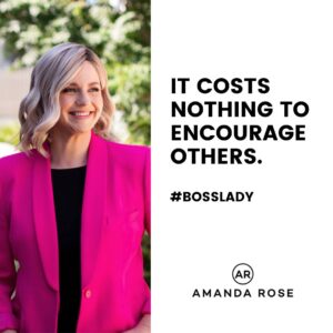 Amanda Rose Instagram - It's easy to get caught up in the competitive and often vicious side of business or the corporate ladder, but the truth is you are not losing ANYTHING when you encourage those around you.

Whether it's a team member, a friend, or someone you cross paths with at an event, what do you really have to lose?

👍 Unlike knowledge, expertise or time, encouragement is completely free. Be that positive voice you wish you had in your corner. You never know what someone's going through or who might really need to hear it.

#leadership #encouragement #compassion #womeninleadership #womeninbusiness #leadershiptips #careermentor #leadershipmentor #amandarose #bosslady #leadershipadvice #leadershipadvice