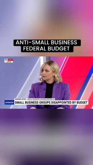 Amanda Rose Instagram - I spoke with @chriskenny_sky on @skynewsaustralia about Federal Budget. 

The Albanese government has begun “cutting red tape for foreign investors” in an “anti-small business budget” handed down by Treasurer Jim Chalmers.

This budget is reckless.

“If you look at the Future Made in Australia, they are actually cutting red tape for foreign investors and big business to get a piece of it,” she said.

“Where are the small businesses in that?

I have provided $10.8 million for small business mental health support because they know how hard it is for the small business community. However they won’t do anything to ensure that they’re not closing their doors on a daily basis. 

This budget is an anti-small business budget. We need to accept the fact that this government will not ever support small business community, the way we need them to.

#SmallBusiness #FederalBudget #RecklessBudget #Politicians #MinisterForSmallBusiness #auspol #NewEnergy #FutureMadeInAustralia #Advocacy #BusinessCoach #BusinessMentor