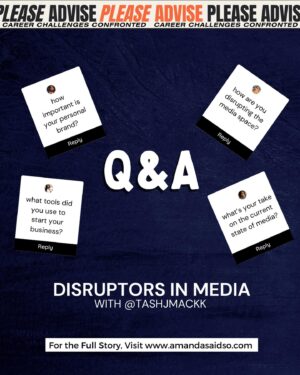 Amanda Scott Instagram - #PleaseAdvise a career column in partnership with @transformthehustle Hustle addressing all things career, business, work culture and more. Perfect for the entry/mid level professional in media, creative, tech and entrepreneurship. 

In the latest piece, I talked with social strategist and brand builder @tashjmackk, about disrupting the media landscape with her company Black Girls in Media and the current state of the industry. Read more at the link in my bio! #blog #careeradvice #blackgirlsinmedia.