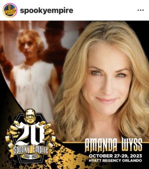 Amanda Wyss Instagram - Are you ready for it? 
@spookyempire 👻