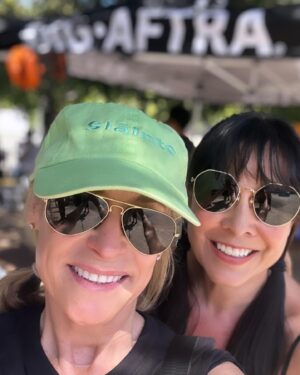 Amanda Wyss Instagram - I’ve run into some old  friends  on the picket line. I’ve met many wonderful actors and writers. It makes me so emotional… picketing. Everyone together in the same fight. Supporting each other. Hopeful and strong during this momentous time. Also, a big shout out to the awesome  horn honkers. Keep it coming! @lordyitslisa @kittyswink #mikemcshane #barbaracrampton #mindymorgenstern @sagaftra #unionstrong #labor  #journeymanactor  #fairpay #actorsnotAI #payyouractors #payyourwriters #livingwage #healthcare