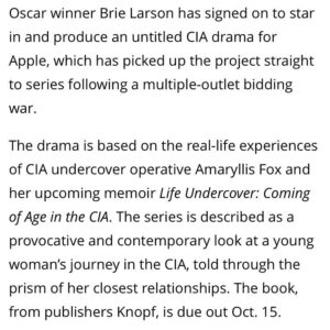 Amaryllis Fox Instagram - Cannot imagine telling this story with any other team of badass women. Two years and a lifetime in the making.
.
@jordanpavlin @brielarson @lynettehowell79 @erinmalone @aderoy777